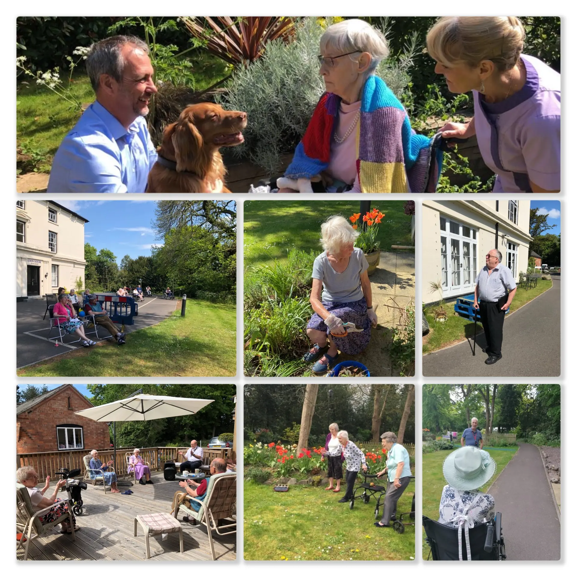 CCH Images showing a collage of pictures from Eden House