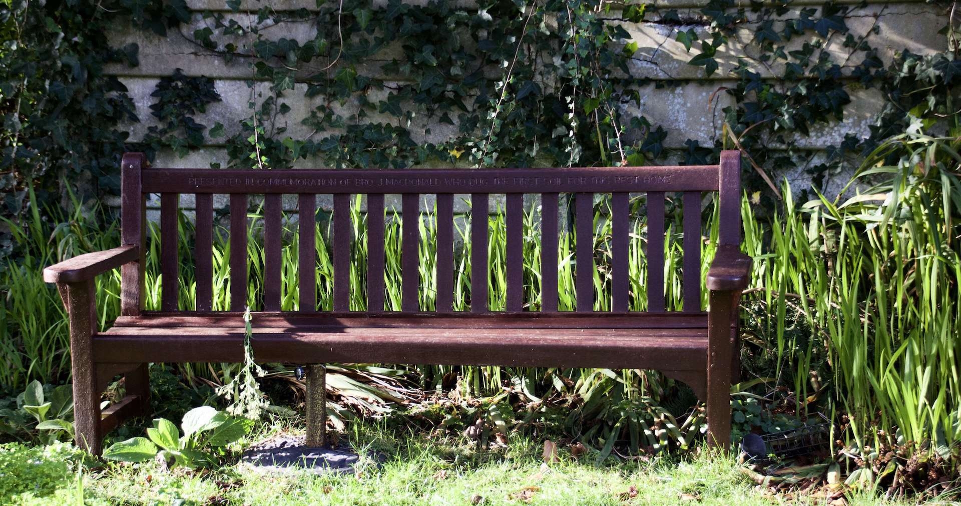 CCH Fairhaven Gallery Image displaying a shot of the outside bench in the garden