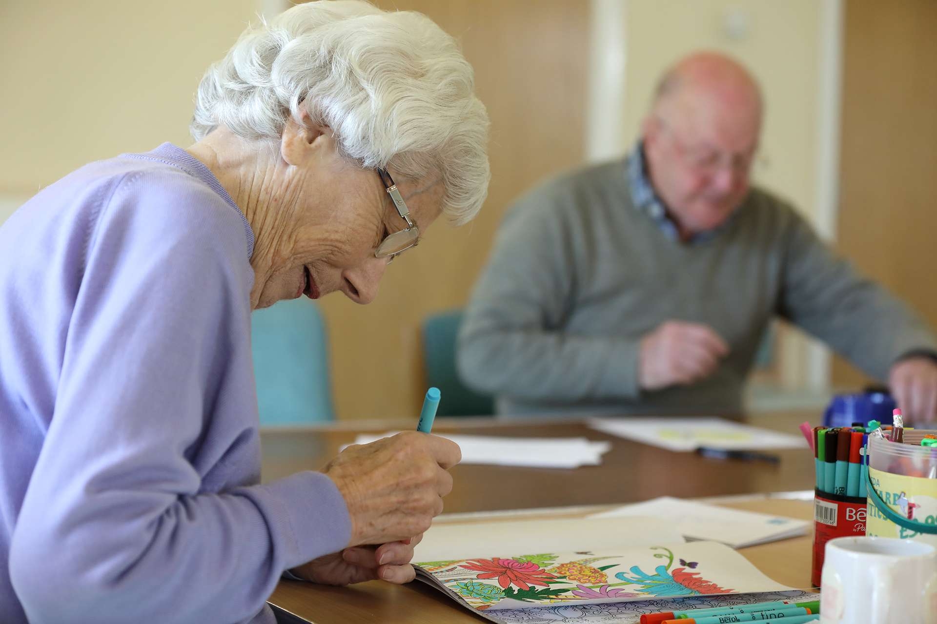 CCH Gallery Image showing a resident playing board games